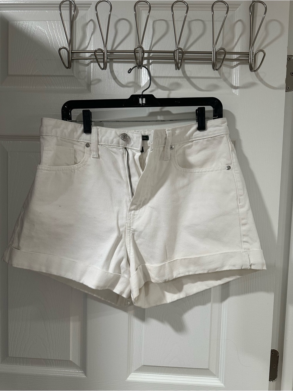 Wild Fable White High-Rise Cotton Shorts